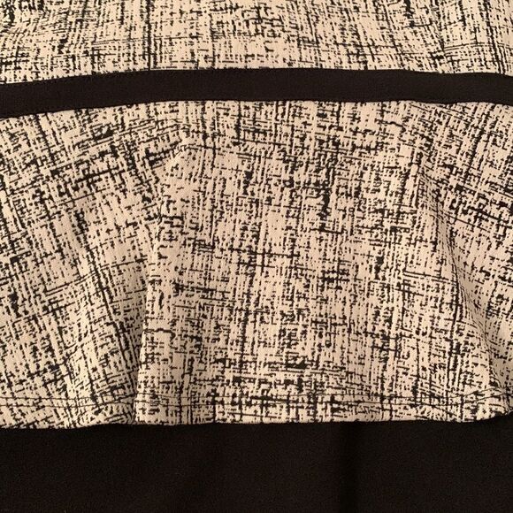 Enfocus Studio Short Sleeve White/Black Dress Size 12 - Picture 7 of 11
